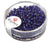 Rocailles 2.6mm silver inlet 16g 10 dark blue