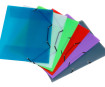 3 flap folder Viquel A3 15mm with band Propyglass assorted