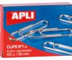 Paper clips Apli 26mm 100pcs galvanised