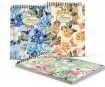 Notepad wire-o Pigna Nature Flowers A5 square 50 sheets