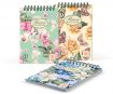 Notepad wire-o Pigna Nature Flowers A6 square 50 sheets