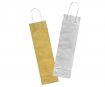 Paper bag Folia 10x10x36cm gold/silver assorted