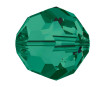 Krištolinis karoliukas Swarovski apvalus 5000 4mm 12vnt. 205 emerald