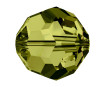 Kristāla pērle Swarovski apaļš 5000 4mm 12gab. 228 olivine