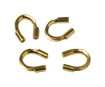 Wire protection 4x3mm 4pcs gold
