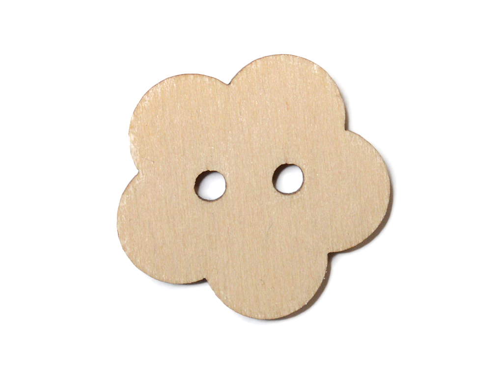 Nööp puidust lill N01 25x23mm