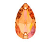 Krištolo karoliukai siuvinėjimui Swarovski lašas 3230 18x10.5mm 001API crystal astral pink