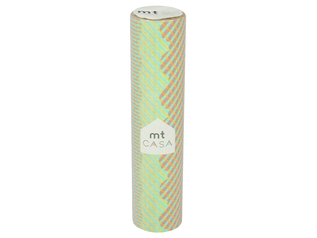Washi teip mt casa 200mmx10m stripe-checked red