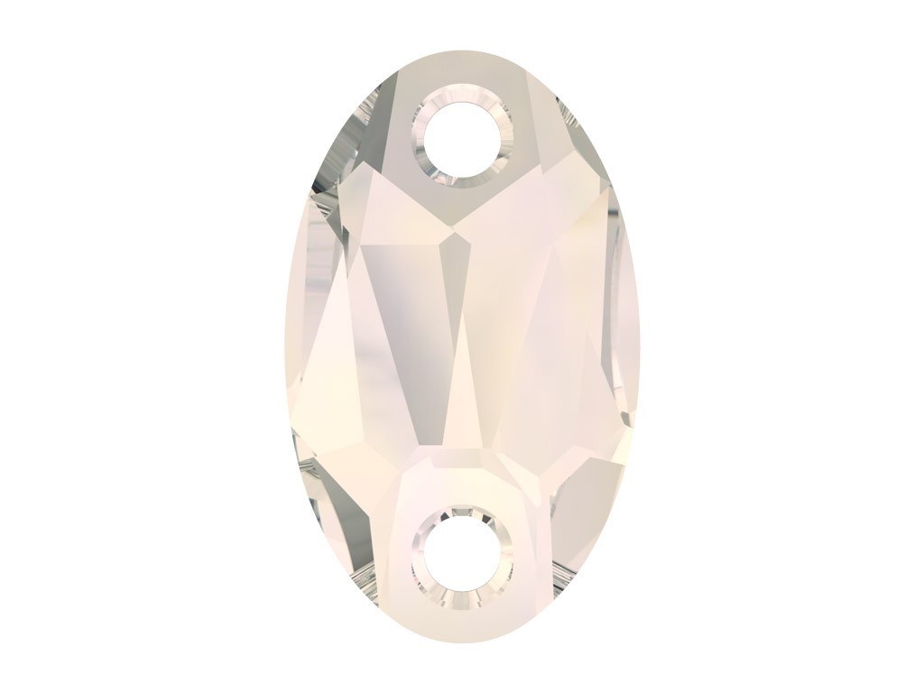 Krištolo karoliukai siuvinėjimui Swarovski ovali 3231 18x11mm 002MOL crystal moonlight