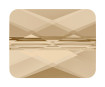 Kristāla pērle Swarovski kvadrāts 5055 10x8mm 001GSHA crystal golden shadow
