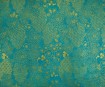 Nepālas papīrs 51x76cm Botanical Garden New Gold on Turquoise