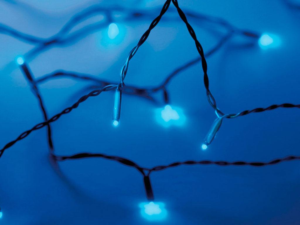 Valguskett Airam LED 40 sinine 5.85m roheline juhe