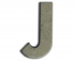 Concrete letter Aladine 5cm J