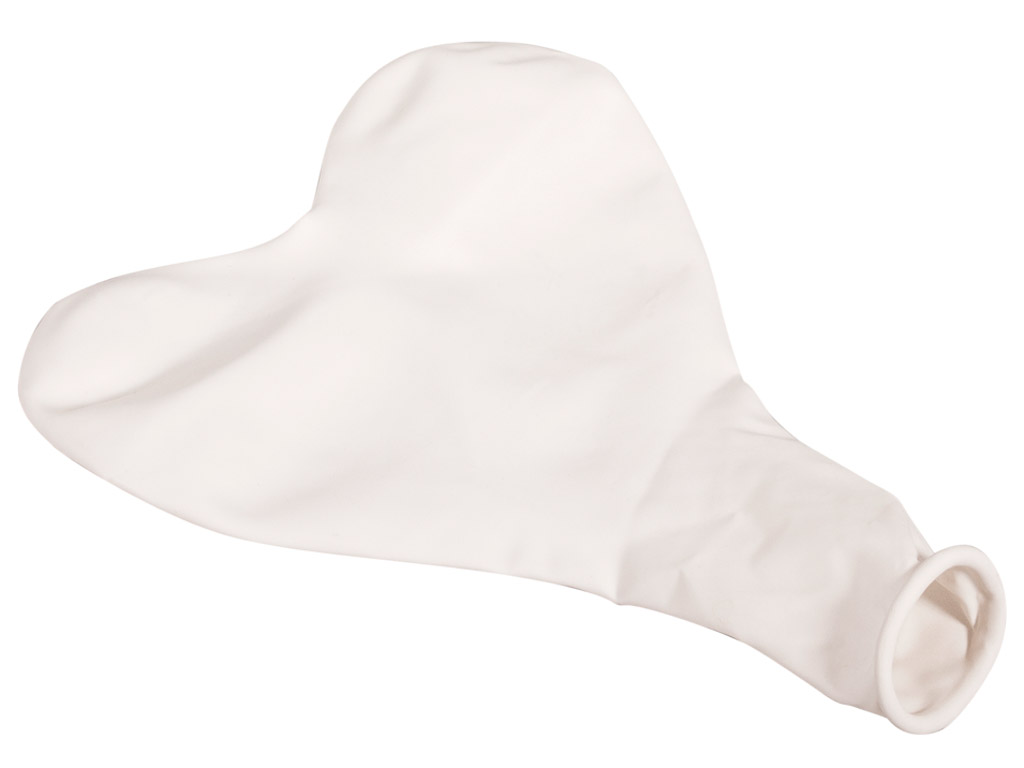 Balionas iš latekso Rayher širdelė 30cm 8vnt. balta
