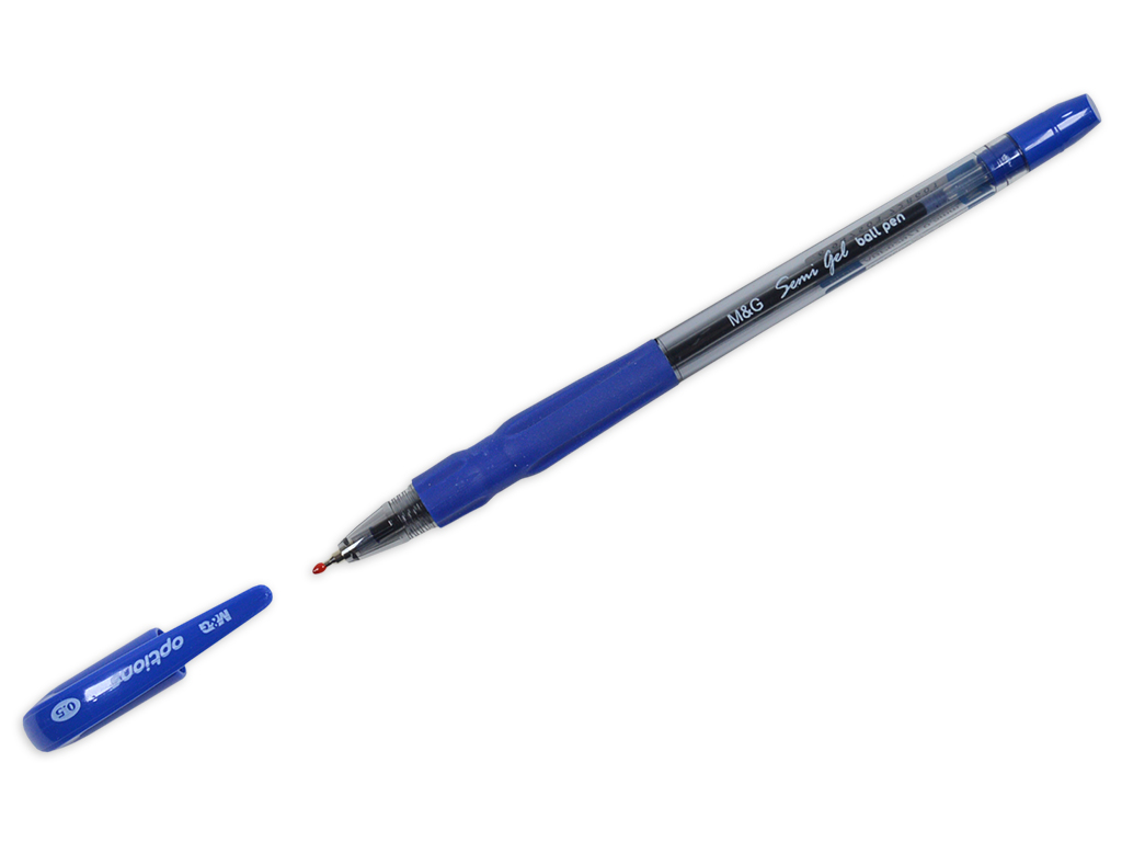 Gelinis rašiklis M&G Options 0.5mm mėlyna su adatine galvute