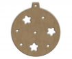 MDF-object Gomille 9x10cm h=0.6cm christmas ornament no.4092