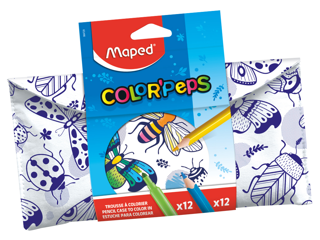 Pinal Maped ColorPeps lame värvitav+12 viltpliiatsit+12värvipliiatsit