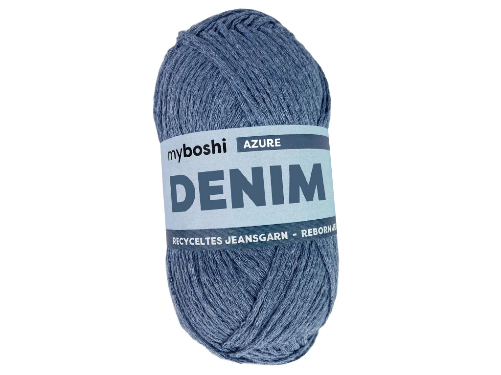 Siulai MyBoshi Denim 50% medvilne/50% perdirbta medvilnė 50g/140m azure