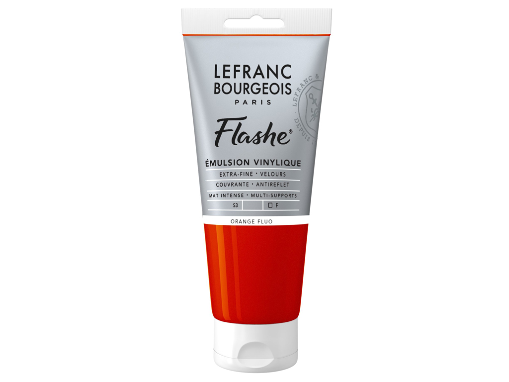 Akrüül-vinüülvärv LB Flashe 80ml 206 fluorescent orange