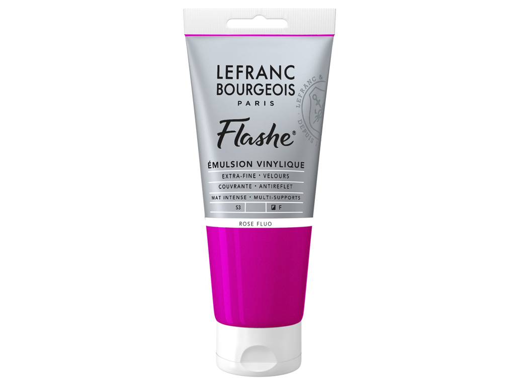 Akrüül-vinüülvärv LB Flashe 80ml 408 fluorescent pink