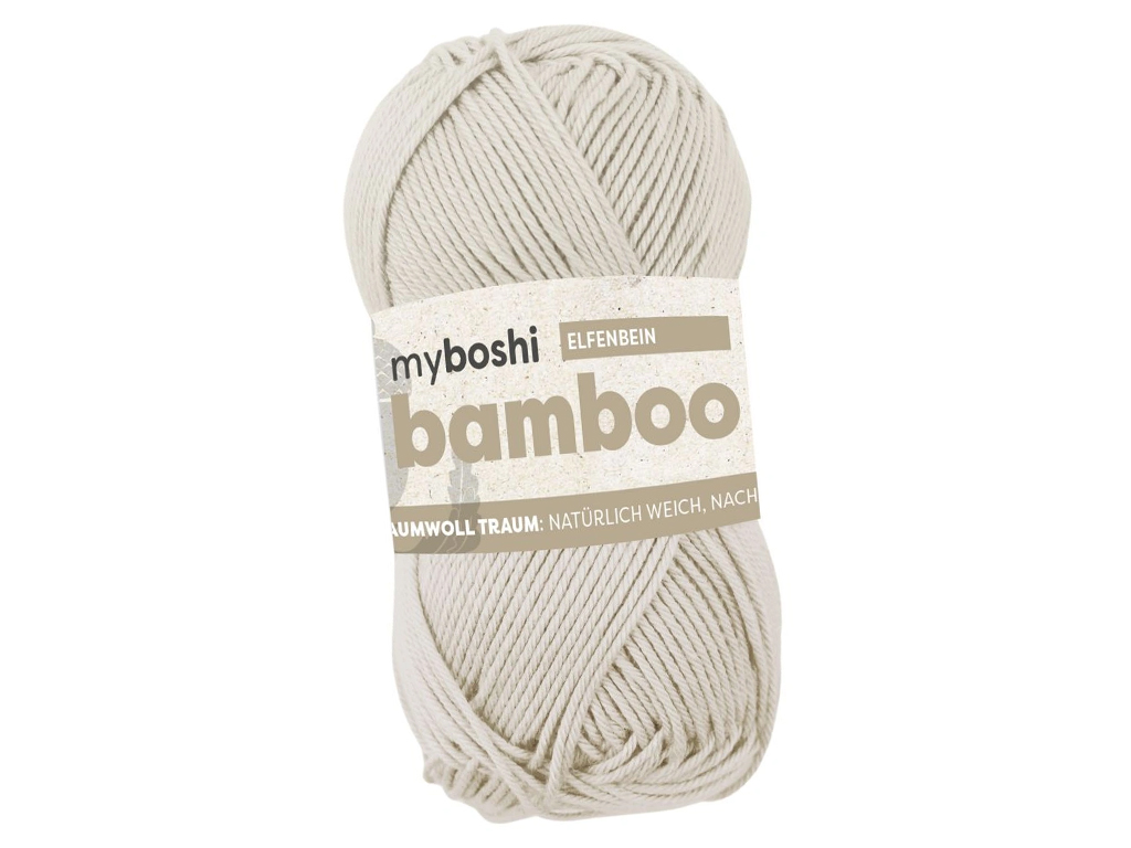 Siulai Myboshi Bamboo 60% viskozė/40% medvilnė 50g/125m ivory