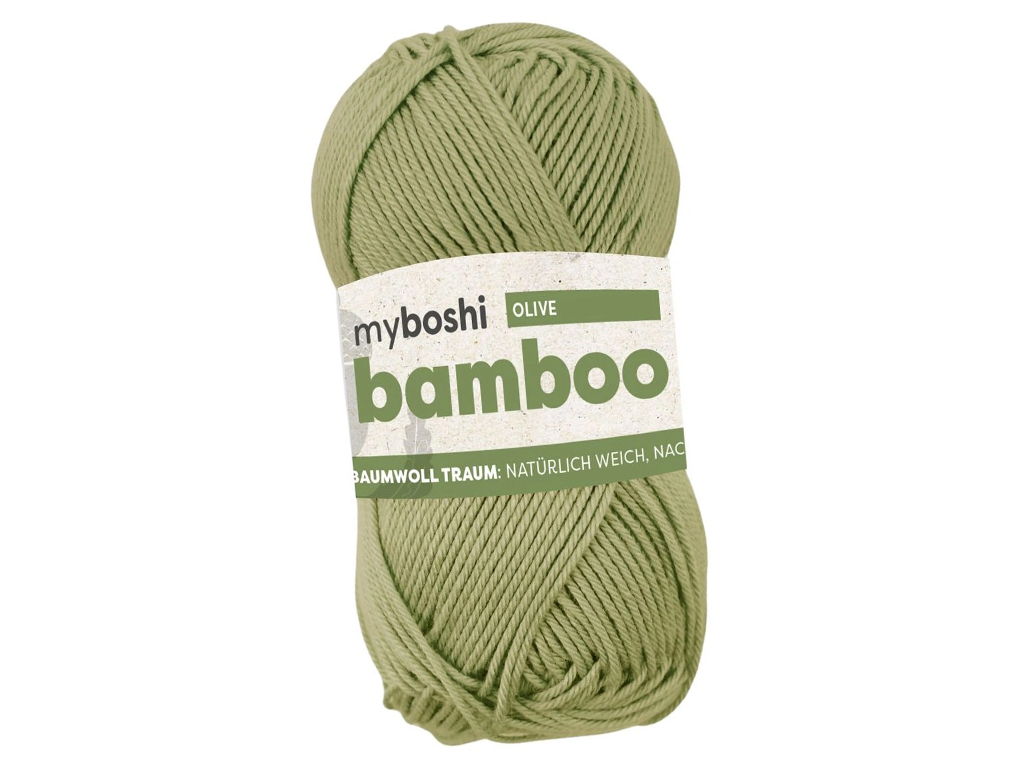 Siulai Myboshi Bamboo 60% viskozė/40% medvilnė 50g/125m olive
