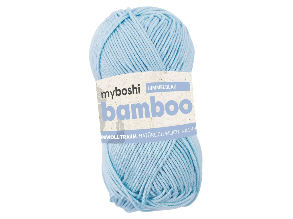 Siulai Myboshi Bamboo 60% viskozė/40% medvilnė 50g/125m sky blue