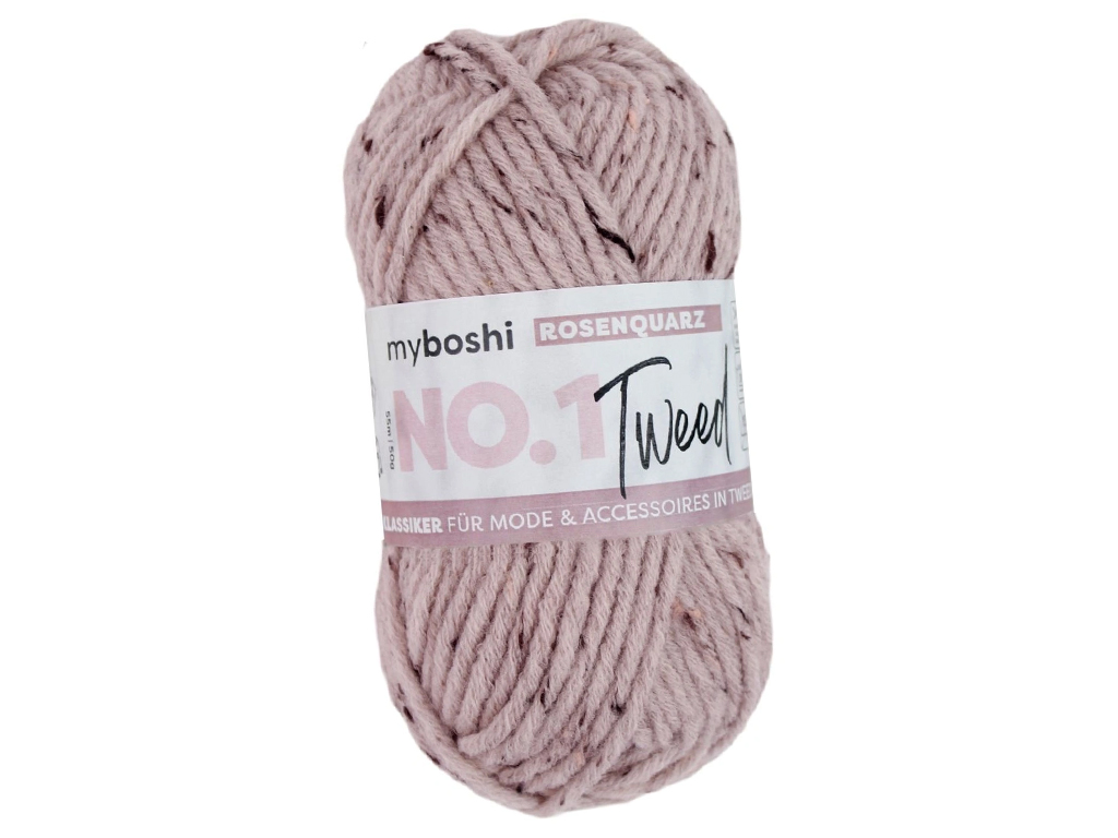 Siulai MyBoshi No.1 Tweed 65% poliakrilas/30% vilna/5% viskozė 50g/55m rose quartz