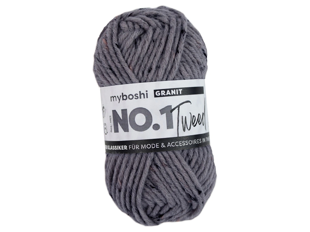 Siulai MyBoshi No.1 Tweed 65% poliakrilas/30% vilna/5% viskozė 50g/55m granite