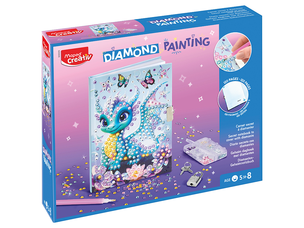 Meistravimo rinkinys Maped Creativ deimantinis dažymas užrašų knygelė