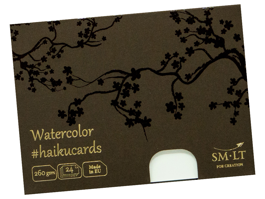 Atviruko ruošinys akvarelei Smlt Art 10x15cm/260g 24vnt balta