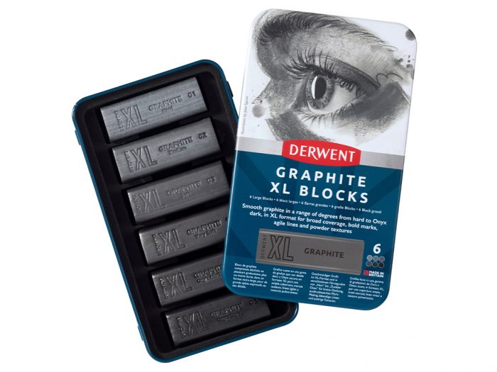 Graphite Derwent XL in metal box - 1/4