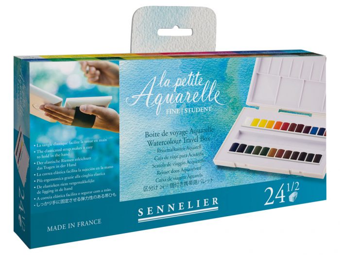 Akvarellnööbi 1/2 komplekt Sennelier La Petite Aquarelle Travel Box - 1/3