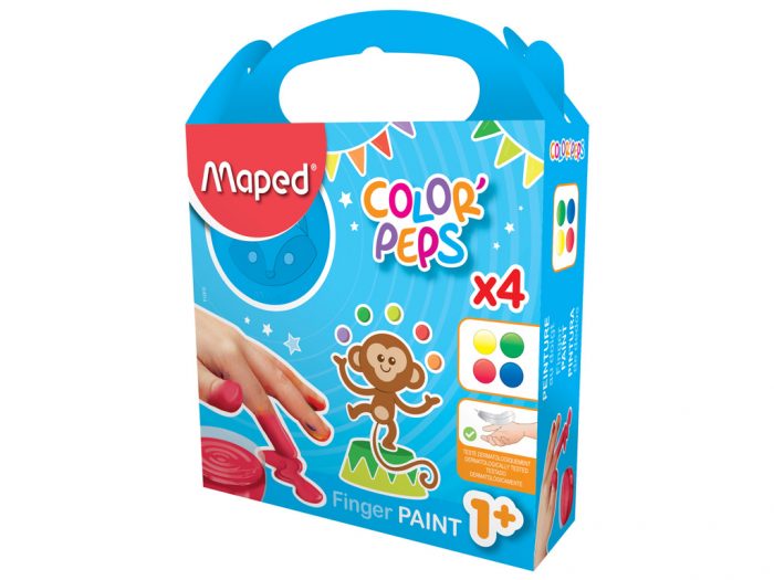 Pirštais kabinami dažų rinkiny Maped Color’Peps Early Age