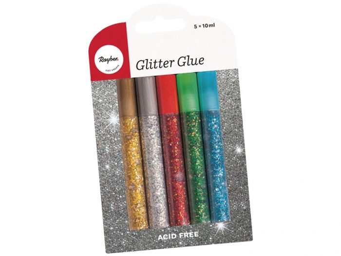 Glitter glue Rayher 5x10ml