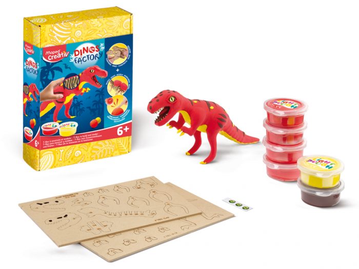3D puzzle with modelling clay Maped Creativ Dinos Factory - 1/2