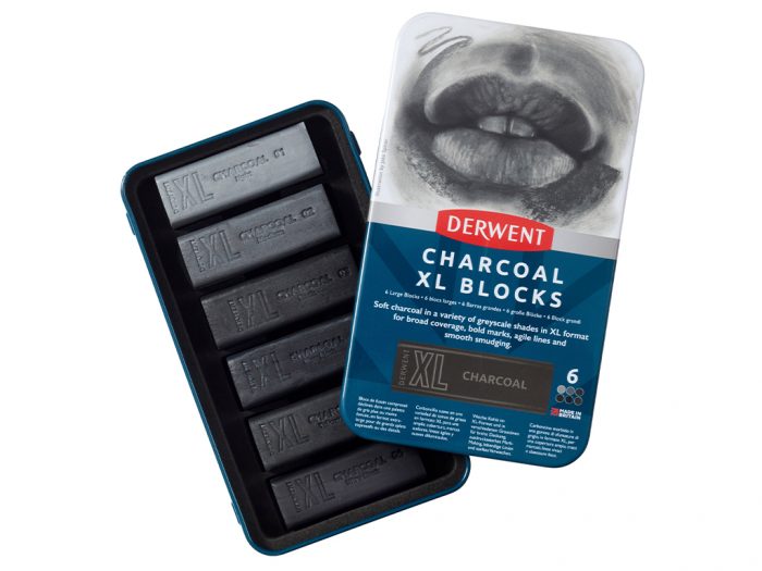 Charcoal Derwent XL metal box - 1/4