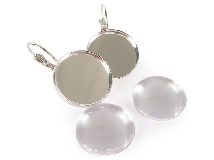 Earring cameo blank Graine Creative