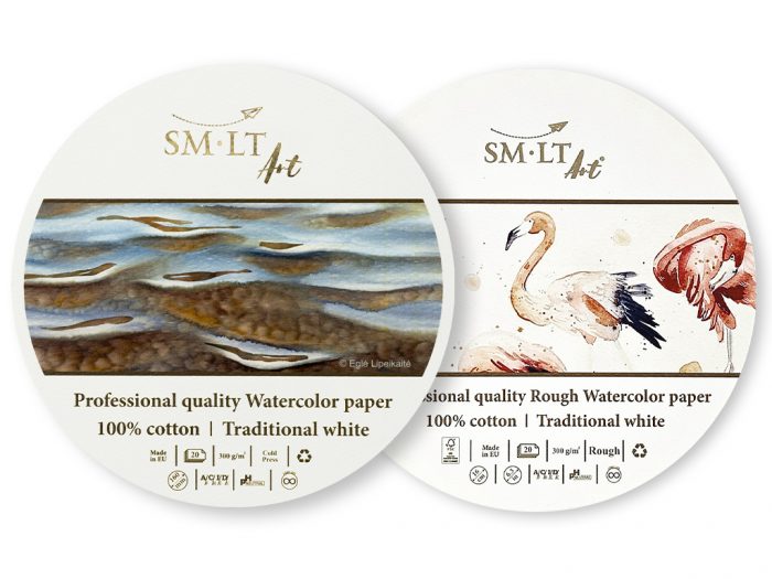 Akvarelinio popieriaus sąsiuvinis Smlt Art Pro apvalus - 1/6