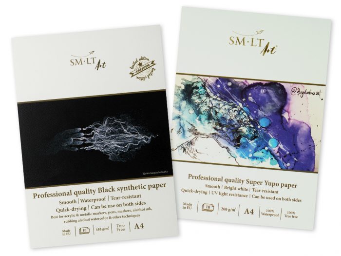 Sintetinio popieriaus bloknotas Smlt Art Pro Yupo - 1/6