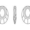 Pakabukas Swarovski ovali su skyle 6040 20mm - 2/2